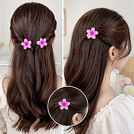 Şeffaf Lotus Saç Tokası Pembe Açık Pembe – Mini Boy 2’li